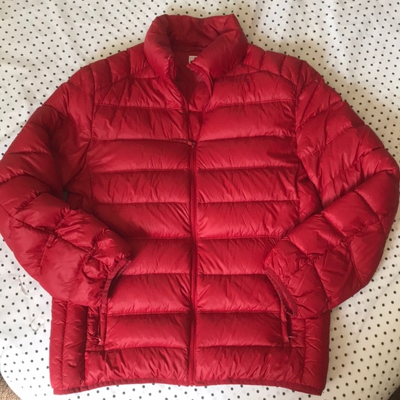 JCPENNY RED GOOSE DOWN PUFFER COAT - Picture 2 of 5